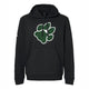 Ohio Bobcats Adidas Black Distressed Paw Print Hood